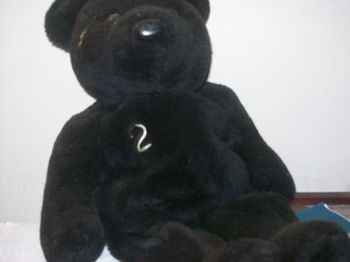 Derek Jeter bear. Derek is my favorite Yankee. Such a throwback, classy, always hustles..the Captain.