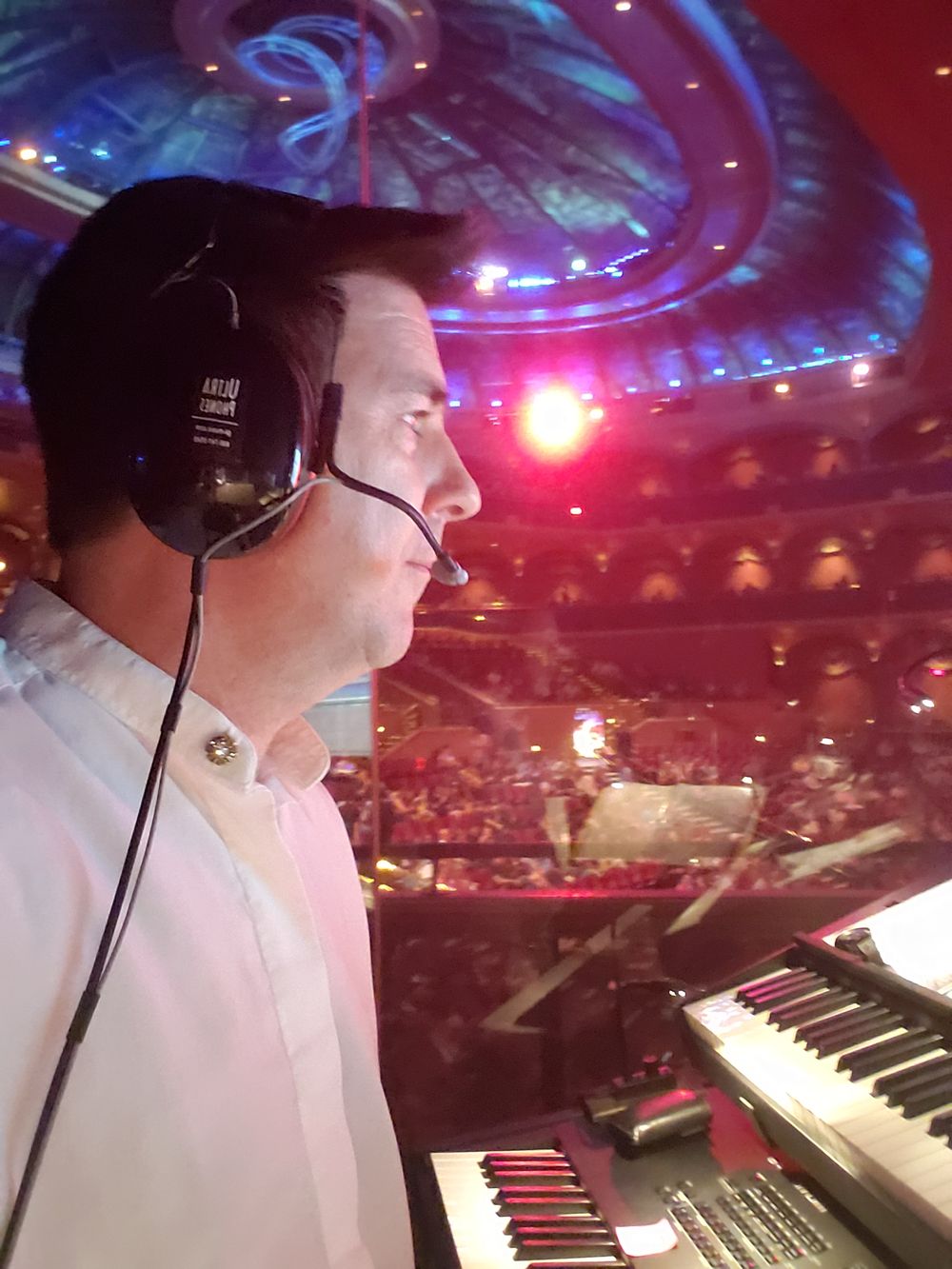 Conducting the "O" show at Cirque du Soleil