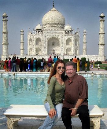 India - Bethany and I had a day off to relax between our recent show tour in India and lucky enough to be able to find the time to take in one of the seven wonders of the world, The Taj Mahal in Agra,