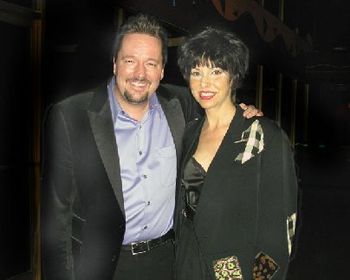 Terry Fator, winner of "America's Got Talent" and Bethany Owen, two of the worlds greatest voice impressionists, relax for a moment after their recent sold out show together at the Feather Falls Casin