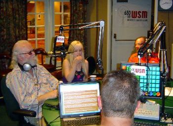 Jennifer and Razzy Bailey on WSM 650 (Home of the Grand Ole Opry) doing Race Night with Malcom West and Larry Weakly