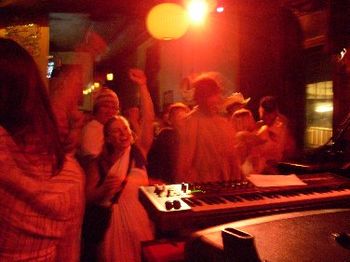 The dance floor is always packed as Mtn Mystics provide the Telluride massive some crucial tunes at The Bubble Lounge, March '08