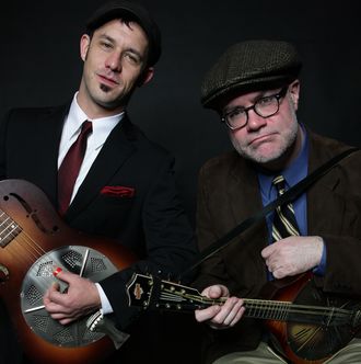 The Northside Southpaws: Matt Gandurski, resonator guitar; John Hasbrouck, resonator mandolin