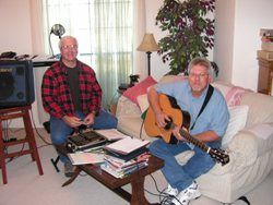 Tommy Meador (Guitar on all songs on the "By Faith" CD, and musician & writer of "Jesus Is Real"), and Norm (Harmonica on "Building Idols in a Fallen World")