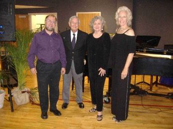 with "Mood Swing" 2005, Galveston Island, Texas. Steve Montgomery, bass; Marvin Johnson, drums; Dorothy Karilanovic, piano: Charity dinner dance.