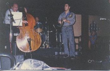 Left to right: Paulo Russo (bass), Sergio Reze Jr. (drums) and Marco Tulio (guitar). (Brasília - 1995)