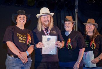 People's Choice," Favorite International Performer", Canberra Country Music Festival, Canberra, Australia 2010