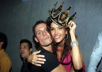 Keith Collins & Janice Dickinson at QUO for Fashion Weeks Kings & Cowboys Event (Photo Barry Brown Splash News)