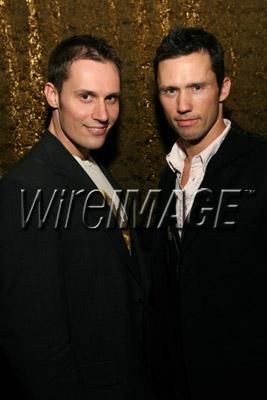 Keith Collins and USA's Burn Notice Jeffrey Donovan at Sideways Lounge in LA (photo credit Michael Bezjian wireimage.com)