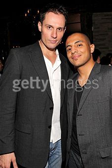 Keith Collins and Comedian Eman Morgan at the Stuck In The Middle Movie Premiere After party in NYC (photo Steve Mack gettyimages.com)