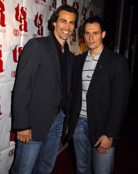 Daniel Bernhardt (Matrix Reloaded) & Keith Collins at the Los Angeles Tourette Syndrome Celebrity Fundraiser -(photo credit Barry King wireimage.com)