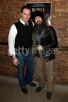 Keith Collins and Guns & Roses Ron "Bumblefoot" Thal at the Stuck in the Middle Movie Wrap Party in NYC (photo Dario Cantatore gettyimages.com)