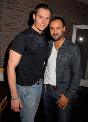 Keith Collins & Nick Verreos (from Project Runway) at SiTV's "Styleyes Miami" premiere in Los Angeles, CA (photo credit Barry King wireimage.com)