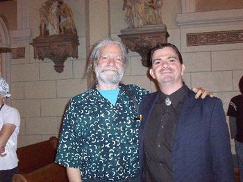 With Carl Bernstein - Carl recently retired from teaching at NMHU and UWC and is performing full-time now - very inspiring!