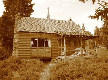 The Cabin! Many of songs have been written there! Phyllis's Dad built it 50 some years ago. Thank you Bruce, with love.