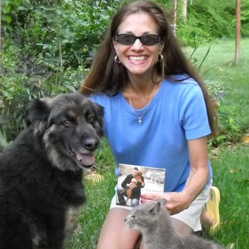 Maxine, Sister Jennifer Balkey, Joshua Louis's Benefit CD for the Save U.S. Pet's Foundation and Ethyl (the cat!)!