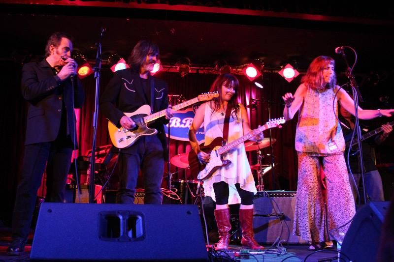 Sweet Liss and the Swells rides again! With Jon Paris, Larry Campbell, Carolyn Wonderland (and Lincoln Schleifer behind me, Denny McDermott, Cole El-Saleh, and John Korba out of the frame). NYC, August, 2015. The Lone Star Cafe Reunion I, at BB King's.