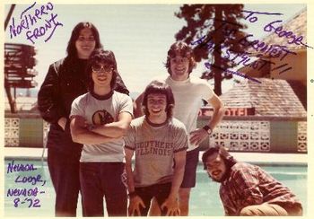 This is the only picture I could locate of "Northern Front", the group I spent most of the 1970's with, doing virtually all original material, recording a few records, and having a great time. L to R