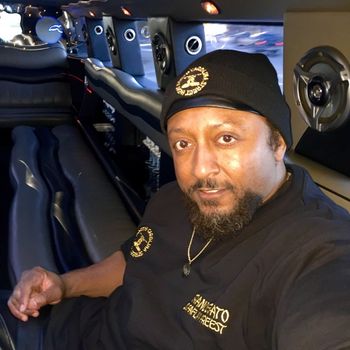 GRANDE GATO aka J.O.T. in stretch hummer before 2015 LIVE SHOW at POURHOUSE(RALEIGH) HOSTED by his indie label J.O.T. RECORDS