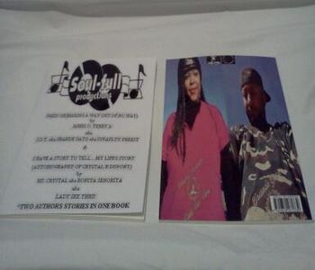 2012 book from J.O.T. aka GRANDE GATO aka SUPAFLYY PREEST of J.O.T. RECORDS...."PRESS ON(MAKING A WAY OUT OF NO WAY)" fourth published(front & back view)