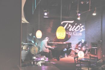 Terry Lower Trio At Trios Jazz Club in South Bend, Indiana..Jan, 2010...Terry/piano Tom Lockwood/bass Larry Ochiltree/drums