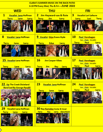 Clara's-JUNE Band Calendar