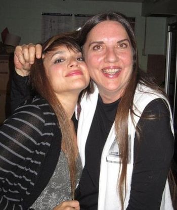 Here's a picture of my friend, Dallas-based pianist extraordinaire Julie Bonk with her former student, Norah Jones. Julie gave Norah (who was in the 8th grade at the time) her first professional singing engagements, singing with Julie's band.