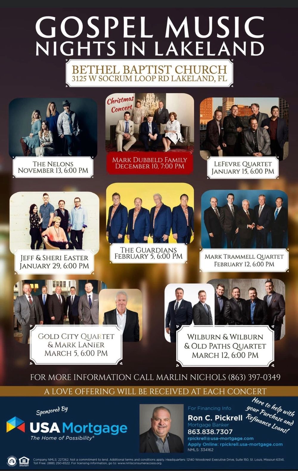 Gospel Music Nights in Lakeland Poster