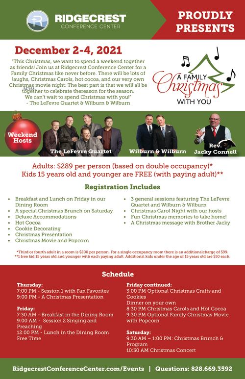 LeFevre Quartet and Wilburn & Wilburn Christmas Event