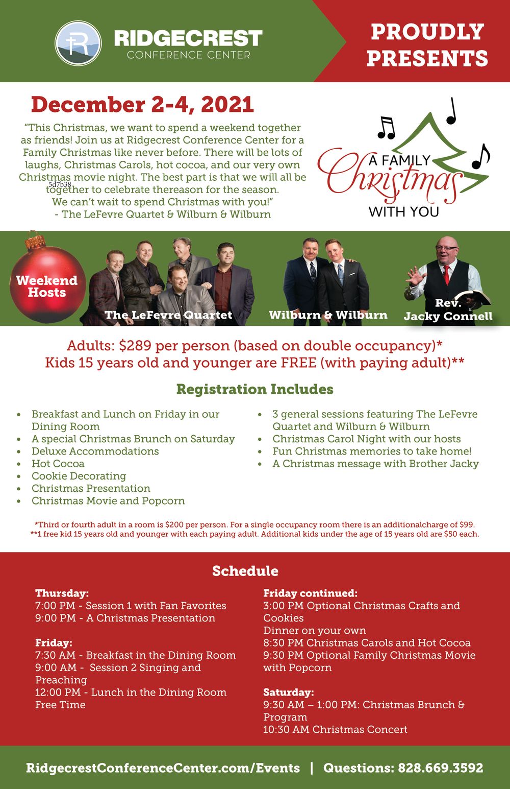 LeFevre Quartet and Wilburn & Wilburn Christmas Event