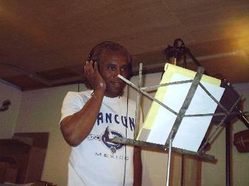 V.P. & One of the "Founding Fathers" of Da' Soul Recordings Group LLC., Chazz "Voyce" Dixon creatin' in "The Room," Two Brothers Recordings Studio.
