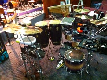Deitrick Haddon live recording set up w/ LXW! Tycoon Percussion, Sabian Cymbals, Vater Sticks, Roland electronics!