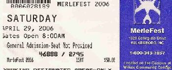 Merlefest is a yearly, four day bluegrass/folk festival in Wilksboro, North Carolina, dedicated to the life and memory of Doc Watson's son Merle