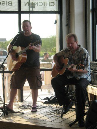 Performing with friend Jeff Simms at "Hope for Taylor" fundraiser at Teddy's Burger Joint - Sunday, April 15th, 2012