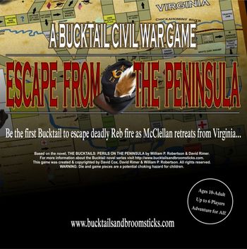A BUCKTAIL CIVIL WAR GAME relives the Seven Day's Battles of 1862. The game is available at www.thegamecrafter.com.