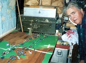 Paul Robertson was a great hobbist. He especially enjoyed molding and painting lead soldiers of the American Revolution and Napoleonic War periods.