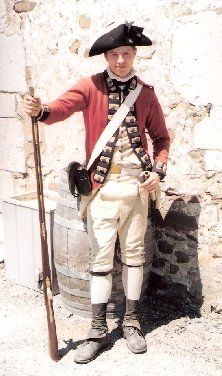 As Arron Oliphant demonstrates, the British made great targets decked out in their bright red coats standing in the open in close formation.