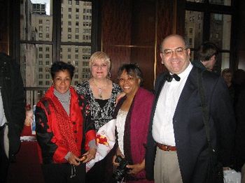 Marina Porchkhidze & Vladimir Shinov with great american dancers and dance teachers Carolyn Adams and Julie Strandberg Adams after recital at Carnegie Hall/ Jacob's Room - 04/13/2008