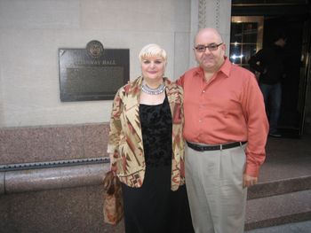 Piano Duo : Marina Porchkhidze & Vladimir Shinov- after their recital at Steinway Hall/ Manhattan, New York, May 4th,2013