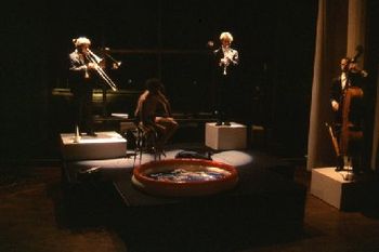 Billy X "Mutiny on the Mississippi", Milwaukee Art Museum: John Foshager, Billy X., Rip Tenor and Alan Anderson (Photo: Jim Brozek)