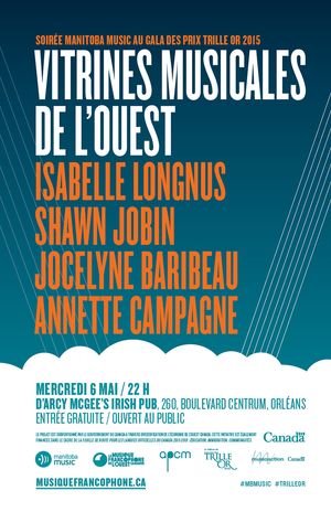 Dans le cadre des Prix Trille Or - Album CODE BLEU en nomination MEILLEUR ALBUM DE L'OUEST CANADIEN