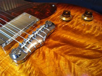 The one and only pickup on this particular 'Brave' is a Gibson Tony Iommi signature model humbucker. Incredibly articulate, especially when rolled back for cleaner tones, but full and gloriously overdriven when rolled to 10.