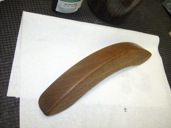 The profile was traced from an Epiphone ES-295 archtop electric, and a routing template was cut from acrylic sheet......