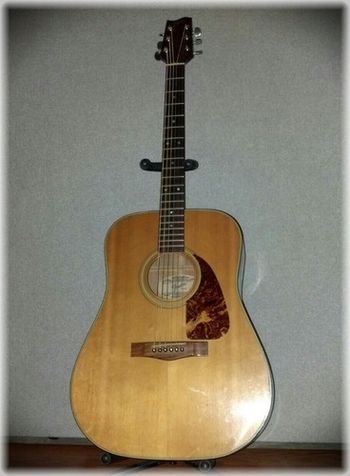 Old Fender Acoustic that Guitar Great Tom Kruss gave me, I have written most of my own songs with this guitar. Today I don't use it as much, mostly used now in open tuning and mostly for slide