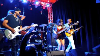 Om Johari, Ayron Jones, Matt Cameron, Jenelle Roccaforte, Kendall Jones, Bam Bam Tributaries - A Tribute to Tina Bell and Bam Bam. (C)Buttocks Productions.