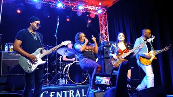 Om Johari, Ayron Jones, Matt Cameron, Jenelle Roccaforte, Kendall Jones, Bam Bam Tributaries - A Tribute to Tina Bell and Bam Bam. (C)Buttocks Productions.