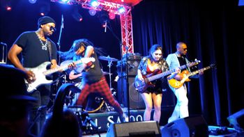 Om Johari, Ayron Jones, Matt Cameron, Jenelle Roccaforte, Kendall Jones, Bam Bam Tributaries - A Tribute to Tina Bell and Bam Bam. (C)Buttocks Productions.