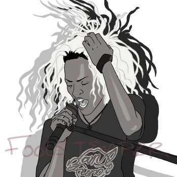 Bam Bam singer Tina Bell, by Eddie Buchanan https://www.instagram.com/foolstemper/?hl=en