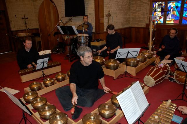 Memorial concert for John Wyre, Music Gallery, Toronto, 2006 (Ryan Scott, Rick Sacks (background), Mark Duggan, Bill Parsons, Andrew Timar)