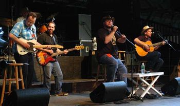 Round Lake Auditorium Benefit: Graham Tichy, electric guitar; Don Ackerman, drums; Jeff Sohn, bass; Red Beaumont, acoustic guitar